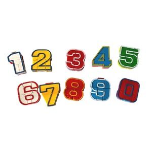 Number Bots Transforming Robot Action Figures Set 0-9 Complete Math Toys Fidget